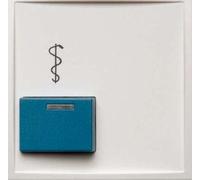 Hager - Piastra per Ackermann 73022 a S1/B1/B3/B7 Bianco pile