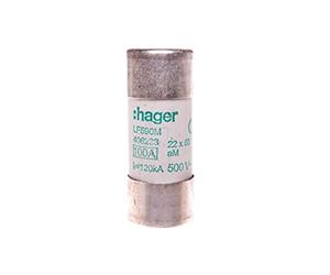 Hager Polo 3250614062339 - Fusibile cilindro, 22 x 58 aM 100A LF590M