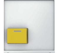 Hager q.1 - Coperchio pulsante Off Giallo seguito Bianco pile