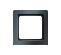 Hager q.1 - Cornice 1 modulo antracite e velluto