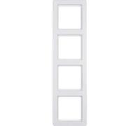 Hager q.1 - Cornice 4 moduli bianco polare