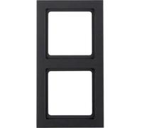 Hager Q.3 - Cornice 2 moduli Antracite e velluto