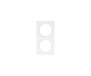 Hager r.3 - Cornice R3 2 moduli bianco polare lucido