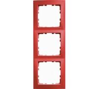 Hager S1 - Cornice 3 moduli lucido rosso
