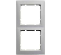Hager S1 - Cornice 80 x 80 2 moduli bianco polare