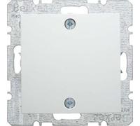 Hager S1 - Placca di copertura con accessori vite lucido bianco pile