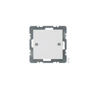 Hager S1 - Placca di copertura con accessori vite lucido bianco pile