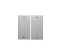 Hager S1 - Tasto doppio con freccia lucido bianco pile