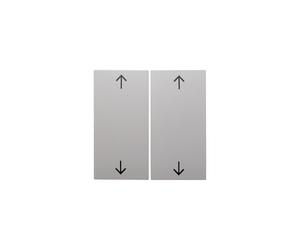 Hager S1 - Tasto doppio con freccia lucido bianco pile
