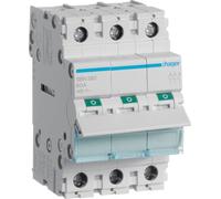 Hager SBN380. Corrente nominale: 80 A, Tensione della bobina (max): 440 V. Modulo Quantità (max): 3 Modulo (E). Larghezza: 52, NEW