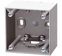 Hager - Scatola montaggio superficie 1 elemento con morsetto grigio lucido