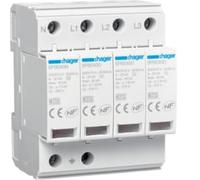Hager SPB440D, DPS 4P Tipo 2 Imax 40Ka (EAN 3250615515582)