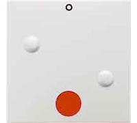 Hager - Tasto vite con obiettivo rosso + 0 Bianco pile