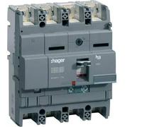 Hager X250 - Interruttore automatico X250 4p4d 40 KA 100 A TM regolabile