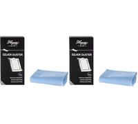Hagerty Silver Duster Panno per Pulire l'Argento Con Antiossidante 55x35cm I Cotone Impregnato Lucida Argento I Efficiente per Vasi, Cornici in Argento o Metallo Argentato (Confezione da 2)