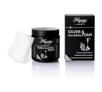 Hagerty, Silver Foam Schiuma Detergente Per Argento G I Crema In Schiuma Lucidante Efficace Per Argento Metalli Argentati, Cromati, Stagno, Acciaio Inox I Crema Lucidante Per Argento Con Spugna, Nero, 185 Millilitro
