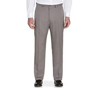 Haggar Cool 18 PRO Classic Fit Flat Front Casual Stretch Performance Golf Pant Pantaloni, Grigio Erica, 38W x 32L Uomo