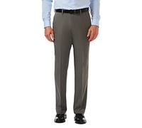 Haggar Cool 18 PRO Classic Fit Flat Front Pant-Regular And Big & Tall Sizes Pantaloni Casual, Grigio Erica, 36W x 30L Uomo