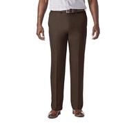 Haggar - Cool 18 PRO Heather Classic Fit Flat Front Casual Pant, Pantaloni Casual Uomo