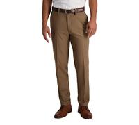Haggar Cool 18 PRO Slim Fit Flat Front Premium Flex Cintura Pantaloni Casual, Toast, W29 / L30 Uomo
