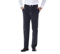 Haggar Men's 21 Wale Stretch Corduroy Expandable Waist Classic Fit Plain Front Pant, Dusk, 40x32