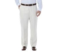Haggar Men's Big-Tall Work to Weekend Hidden Expandable Waist Plain Front Pant,String,44x32