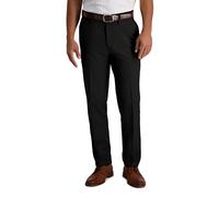 Haggar Men's Cool 18 PRO Slim Fit Premium Flex Flat Front Pant, Black, 32Wx30L