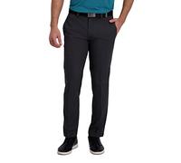 Haggar Men's Cool Right Performance Flex Solid Straight Fit Flat Front Pant