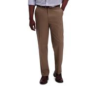 Haggar Men's Premium No-Iron Expandable-Waist Plain-Front Pant