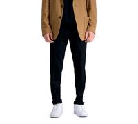 Haggar Men's Premium No Iron Khaki Slim Fit Flat Front Casual Pant, Black 29Wx32L