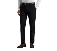 Haggar Men's Premium No Iron Khaki Slim Fit Flat Front Casual Pant, Black, 34Wx30L