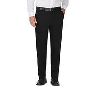 Haggar Men's Work To Weekend Hidden Expandable Waist No Iron Plain Front Pant,Black,34x30