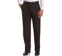 Haggar, pantaloni da uomo Cool 18, con girovita espandibile nascosto e piega sul lato anteriore nero Black