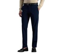 Haggar Premium No Iron Kaki Slim Fit Flat Front Casual Pant Uomo, Blu Navy Scuro, 36W x 34L