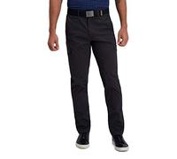 Haggar The Active Series Straight Fit Pant Pantaloni, Piombo, W32 / L32 Uomo