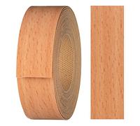 haggiy Bordo adesivo in melamina con colla a caldo 21 mm x 5 m, pale per il ferro da stiro, tavole e piastrelle, nastro per bordi, decorazione: faggio.