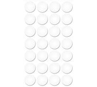 haggiy Cappucci di copertura autoadesivi per mobili - copertura per viti e fori - cappucci protettivi per mobil - Ø14 mm - 25 pezzi - intonaco per mobili (struttura bianca)