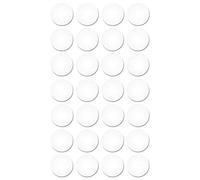 haggiy Cappucci di copertura autoadesivi per mobili - copertura per viti e fori - cappucci protettivi per mobil - Ø14 mm - 25 pezzi - intonaco per mobili (Bianco cristallo)