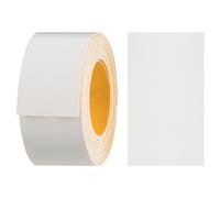 haggiy Nastro bordatore in melamina autoadesivo 40mm x 5m I Tenuta sicura senza stirare grazie all'adesivo acrilico I Bordatura, impiallacciatura per scaffali/pannelli in legno (bianco lucido)