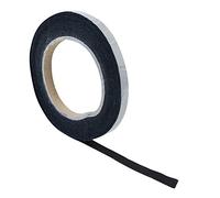haggiy Nastro in feltro autoadesivo - Rotolo di strisce in feltro nero, spessore 1,0 mm, larghezza 10 mm, lunghezza 5 m - ideale come feltrini per mobili & protezione antigraffio