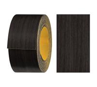 haggiy Nastro in melamina autoadesivo 40 mm x 5 m | Nastro per mobili | Fissaggio sicuro senza stiratura | Bordo termoadesivo | Rivestimento per scaffali e pannelli in legno (Wengé)