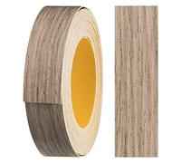 haggiy nastro per bordi autoadesivo in melammina 18 mm x 5 m I nastro per bordi I per mobili tenuta sicura senza allungamento I bordo impiallacciato per ripiani/pannelli in legno rovere grigio
