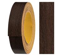 haggiy nastro per bordi autoadesivo in melammina 18 mm x 5 m I nastro per bordi I per mobili tenuta sicura senza allungamento I bordo impiallacciato per ripiani/pannelli in legno noce scuro