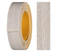 haggiy nastro per bordi autoadesivo in melammina 18 mm x 5 m I nastro per bordi I per mobili tenuta sicura senza allungamento I bordo impiallacciato per ripiani/pannelli in legno olmo Liberty argento