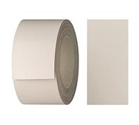 haggiy - Nastro per bordi in melamina con colla a fusione, 40 mm x 5 m | nastro da stirare per mensole e pannelli | nastro per bordi - decorazione: beige grigio