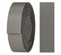 haggiy Nastro termoadesivo in melamina con adesivo a caldo 21 mm x 5 m | Nastro termoadesivo per ripiani e pannelli | Nastro per bordi - Decorazione: Antracite, Antracite