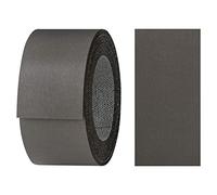 haggiy Nastro termoadesivo in melamina con adesivo a caldo 40 mm x 5 m | Nastro termoadesivo per bordi per scaffali e pannelli | Nastro per bordi - Decorazione: Grigio Grafite