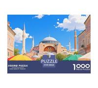 Hagia Sophia 1000 Pezzi Puzzle Difficile Regalo Per Gli Amanti Dei Building Per Adulti E Bambini Dai 12 Anni Confezione Di Alta Qualità Sfide Extra Divertenti Intrattenimento Creativo 38x26cm/1000pcs