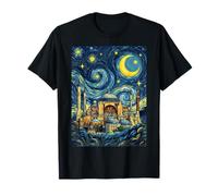 Hagia Sophia Istanbul Notte Stellata Arte Storia Presente Maglietta