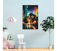 Hagia Sophia Istanbul Quadro per Salotto Pittura Strada Tela Colorata Pop-Wall Art Arte Moderna Arte Casa Arte Moderna Casa Tesa Pronto Da Appendere 30x45cm